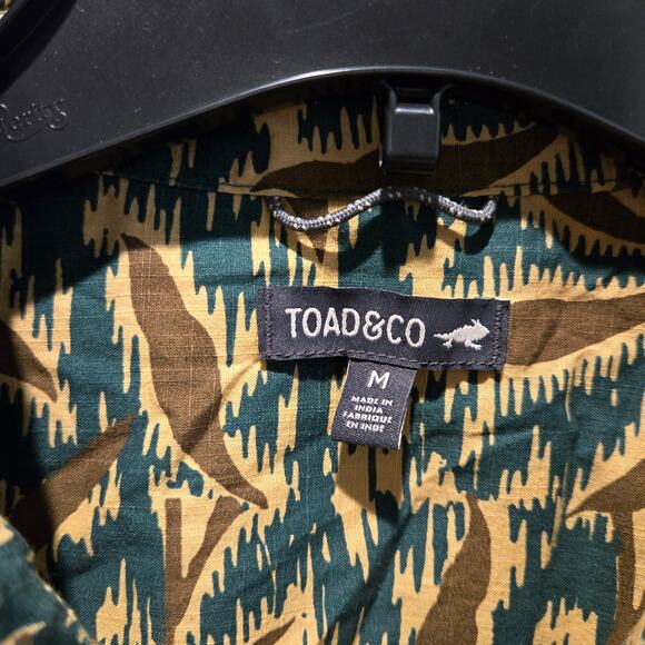 Toad & Co mens Fletch button up short sleeve shirt sz M - Picture 3 of 6